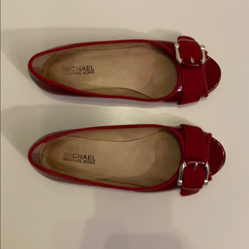 Michael Kors Flats Magenta Worn GOOD CONDITION!